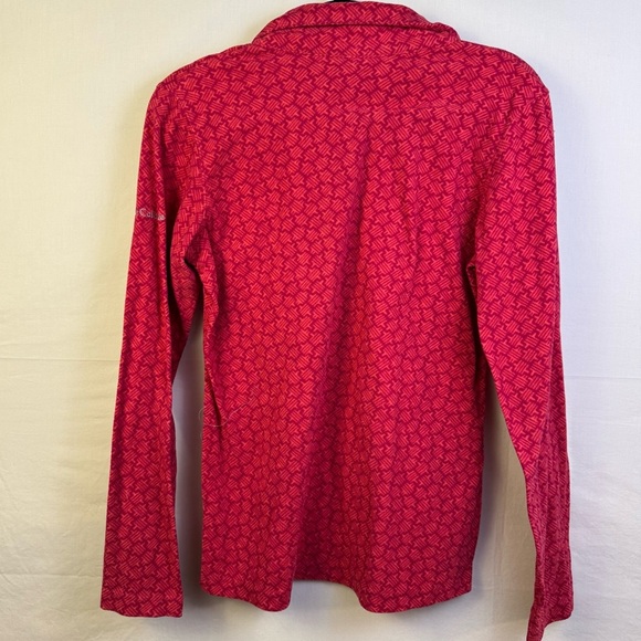 Columbia Women's Red Patterned Pull Over Size M - Picture 2 of 5